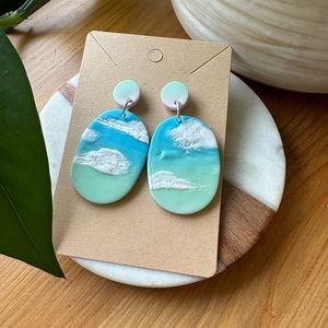 Handmade Cloud Earrings